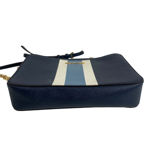 Michael Kors Jet Set Large East/West Saffiano Leather Crossbody Bag Chain Strap - Picture 8 of 13